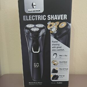 Black Electric Rotary Shaver